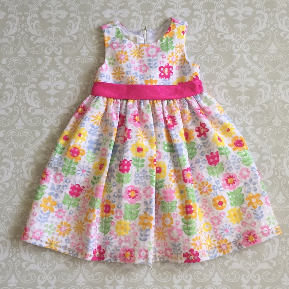 Girls floral spring/ summer dress 